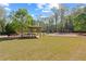 Community playground featuring swings and play structures next to a covered picnic area at 4150 Spring Ridge Dr, Cumming, GA 30028