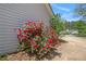 Charming home exterior adorned with red rose bushes, highlighting the well-maintained landscaping and curb appeal of the property at 65 Macadamia Ct, Covington, GA 30016