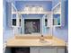 Bright bathroom with vanity and decorative wall mirror at 2317 Danielle Ct, Marietta, GA 30062