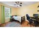 Bedroom with hardwood floors, ceiling fan and lots of natural light at 2317 Danielle Ct, Marietta, GA 30062