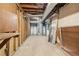 Unfinished basement featuring exposed ductwork and wooden support structure at 2667 Fieldstone Se Dr, Conyers, GA 30013