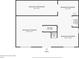 Floor plan showcasing the basement layout, including unfinished and finished areas, storage, and laundry room at 2667 Fieldstone Se Dr, Conyers, GA 30013