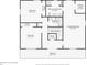 Second floor layout featuring bedrooms, bathrooms, closets, and a balcony with detailed dimensions for each room at 2667 Fieldstone Se Dr, Conyers, GA 30013