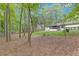 Beautiful backyard space surrounded by mature trees offers privacy and room for outdoor activities at 1391 Arden Sw Dr, Marietta, GA 30008