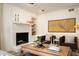 Cozy living room featuring stylish decor, a fireplace, and artwork at 266 Adair St, Decatur, GA 30030