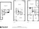 Combined floor plans for the home show the layout for all three levels of the residence at 1290 Fernwood Ne Cir, Brookhaven, GA 30319