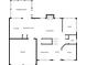 Detailed floor plan showcasing the layout of the first-floor, including kitchen, living room, garage, and screened porch at 3463 Chastain Glen Ne Ln, Marietta, GA 30066