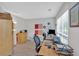 Bright office with lots of natural light, modern desk, and new flooring at 3463 Chastain Glen Ne Ln, Marietta, GA 30066