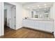 Bathroom with double sink vanity, granite countertop and lots of cabinet space at 1011 W Paces Ferry Nw Rd, Atlanta, GA 30327