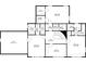 Second floor plan of the house, outlining the layout and dimensions of each room at 1011 W Paces Ferry Nw Rd, Atlanta, GA 30327
