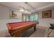 Game room with a pool table, recessed lighting, and neutral walls at 745 Amberton Close, Suwanee, GA 30024