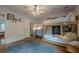 Bright bedroom showcases a creative bunk bed, hardwood floors, and ample closet space at 745 Amberton Close, Suwanee, GA 30024
