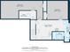 Main floor layout features bedrooms, utility area, eat-in kitchen, and bathroom at 2875 Riverbend Ct, Snellville, GA 30078