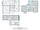 Overall floor plan with dimensions for the main floor and second floor at 2875 Riverbend Ct, Snellville, GA 30078