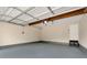 The spacious garage offers ample parking and storage space, featuring a door and modern opener at 2875 Riverbend Ct, Snellville, GA 30078