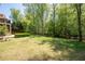 Lush backyard featuring mature trees, offering privacy and a serene atmosphere at 3053 Lawson Dr, Marietta, GA 30064