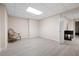 Unfurnished basement area featuring a chair and an entrance at 3053 Lawson Dr, Marietta, GA 30064