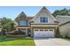 Charming two-story home with stone accents, manicured landscaping, and an attached two-car garage at 3699 School Street, Chamblee, GA 30341