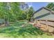 Spacious backyard with a playset, shed and fire pit area perfect for outdoor gatherings at 3987 Ivory Gables Pl, Buford, GA 30519
