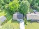 An aerial view of a well-maintained home with mature trees and landscaping at 1677 Wayland Ne Cir, Brookhaven, GA 30319