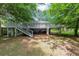 Backyard with deck and stairs at 1677 Wayland Ne Cir, Brookhaven, GA 30319