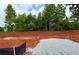 Future home construction site showing the foundation layout on a wooded lot at 494 Charleston Pl, Villa Rica, GA 30180