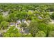 An aerial view of charming homes nestled within a lush, green tree canopy at 67 Lannon Ne Ave, Atlanta, GA 30317
