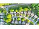 A captivating aerial view of the property and its neighborhood, highlighting the serene setting at 335 Pintail Ct, Suwanee, GA 30024