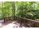 Cozy wooden deck surrounded by lush greenery, perfect for relaxation and outdoor enjoyment at 535 Silver Pine Trl, Roswell, GA 30076