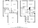 Home floorplan detailing the layout of the first and second stories, including the living areas and bedrooms at 4139 Kensington Cv, Atlanta, GA 30349
