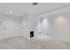 Finished basement area offering ample storage space with closet and recessed lighting at 1020 Riverside Rd, Roswell, GA 30076