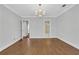 View of the dining room showing the access to a bathroom and another room at 1020 Riverside Rd, Roswell, GA 30076