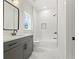 Stylish bathroom featuring modern vanity, sleek fixtures, and tiled shower and bath combo for a relaxing retreat at 267 Green Hill Rd, Sandy Springs, GA 30042