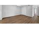 Bright living room featuring hardwood floors and ample storage with a large closet at 6851 Roswell Rd # C7, Atlanta, GA 30328