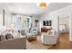 Sunlit living room with hardwood floors, neutral palette, and cozy seating arrangement at 8 Collier Nw Rd # A1, Atlanta, GA 30309