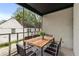 Cozy screened-in patio with dining table and chairs, perfect for outdoor entertaining at 1322 Thurgood Sw St, Atlanta, GA 30314