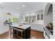 Spacious kitchen with a large island, modern appliances, and ample counter space at 1811 Fountain Hill Ct, Duluth, GA 30097