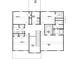 Upstairs floor plan features bedrooms, bathrooms, laundry room and open area below at 496 Charleston Pl, Villa Rica, GA 30180