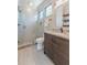 Contemporary bathroom with glass enclosed shower, sleek vanity, and modern fixtures at 1272 N Highland Ne Ave, Atlanta, GA 30306