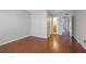 Bright bedroom features hardwood floors and neutral walls at 1244 Weatherstone Ne Dr, Atlanta, GA 30324