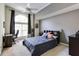 Comfortable bedroom with plush carpeting, a large window, and a cozy workspace at 4246 River Green Nw Dr # 202, Atlanta, GA 30327