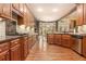 Modern kitchen with ample cabinet space, stainless steel appliances, and hardwood floors at 4855 Regency Sw Trce, Atlanta, GA 30331