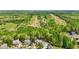 An aerial view of a stunning property with new homesites surrounded by lush green trees at 6565 Scottsfield Trce, Cumming, GA 30028