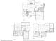 Detailed floor plan showcasing the layout of all three floors of the home at 6565 Scottsfield Trce, Cumming, GA 30028
