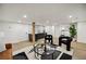 Finished basement with a bar, work out area, modern decor and contemporary lighting at 2327 Doreen Ne Ct, Atlanta, GA 30345