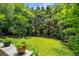 Lush backyard with mature trees, well-manicured lawn, and landscaping providing a private and serene setting at 1601 Marlbrook Ne Dr, Atlanta, GA 30307