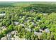 Aerial view of a residential neighborhood surrounded by lush green trees and vegetation at 1206 Canyon Point Cir, Roswell, GA 30076