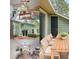 Bright living spaces featuring an office area, outdoor dining space, and an inviting dining room at 1206 Canyon Point Cir, Roswell, GA 30076