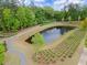 Scenic pond with fountain and lush landscaping creates a tranquil community atmosphere at 1074 Heyward Way, Alpharetta, GA 30009