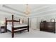 Bright main bedroom featuring a chandelier, and coordinating furniture at 1658 Mount Paran Nw Rd, Atlanta, GA 30327